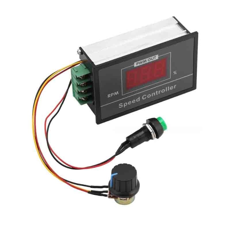 Digital display PWM DC motor speed controller 6V 12V 24V 48V stepless ...