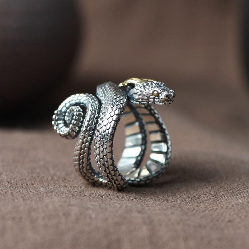 Spirit Snake Retro Old Ring 925 Ring Original Design Snake Ring Zodiac ...