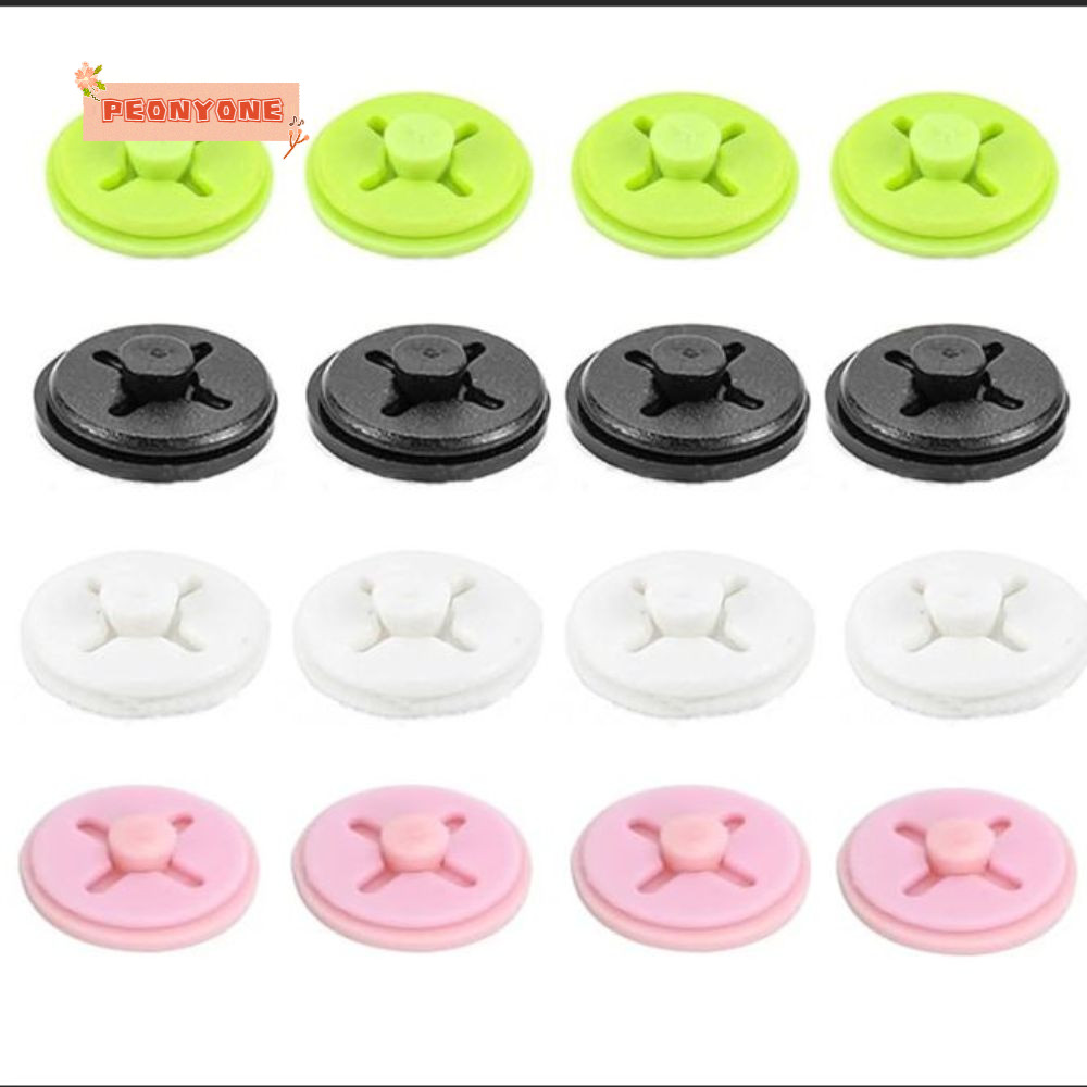 PEONYR 16 Pcs Running Bib Clips, Mixed Colors Plastic Bib Boards, Easy