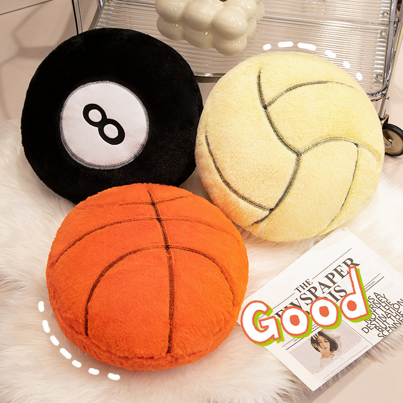 Fast Shipping Simulation Ball Plush Toys Fun Basketball Football Plush ...