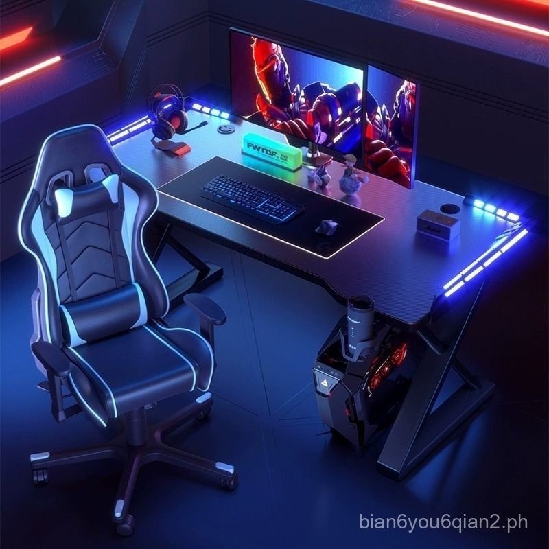 Computer Desk Desktop Home E-Sports Table and Chair Bedroom Simple ...