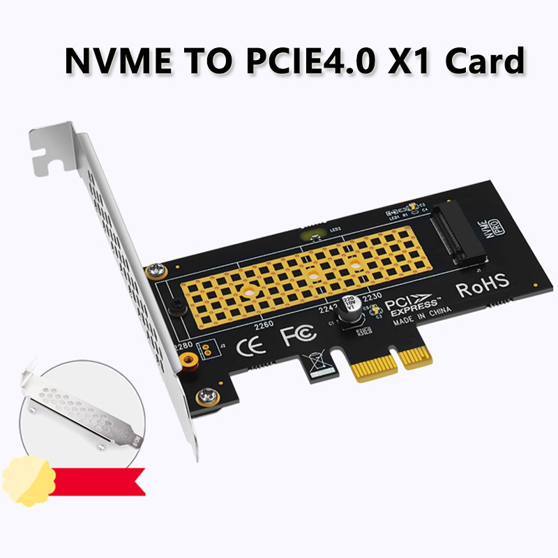 NVME to PCIE 4.0 X1 Expansion Card Riser M.2 M Key to PCI Express 1X ...
