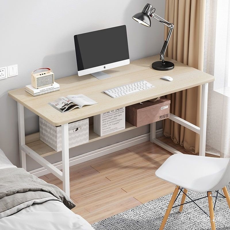 Desktop Table Simple Bedroom Rectangular Long Zhi Computer Desk Home ...