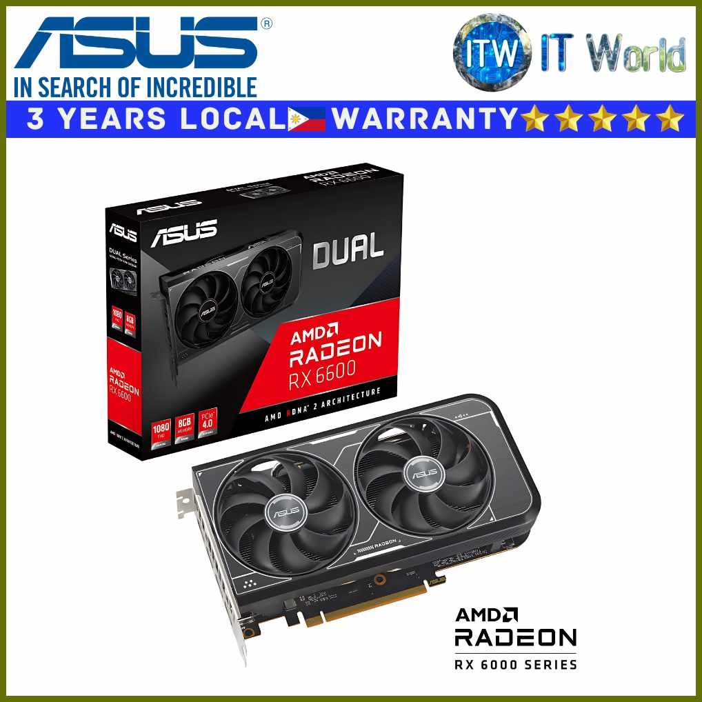 Itw-Mk|k-ASUSv-RXM-6600x-V3q-Dualr-8GBr-GDDR6 AMD Radeon Graphic Card ...