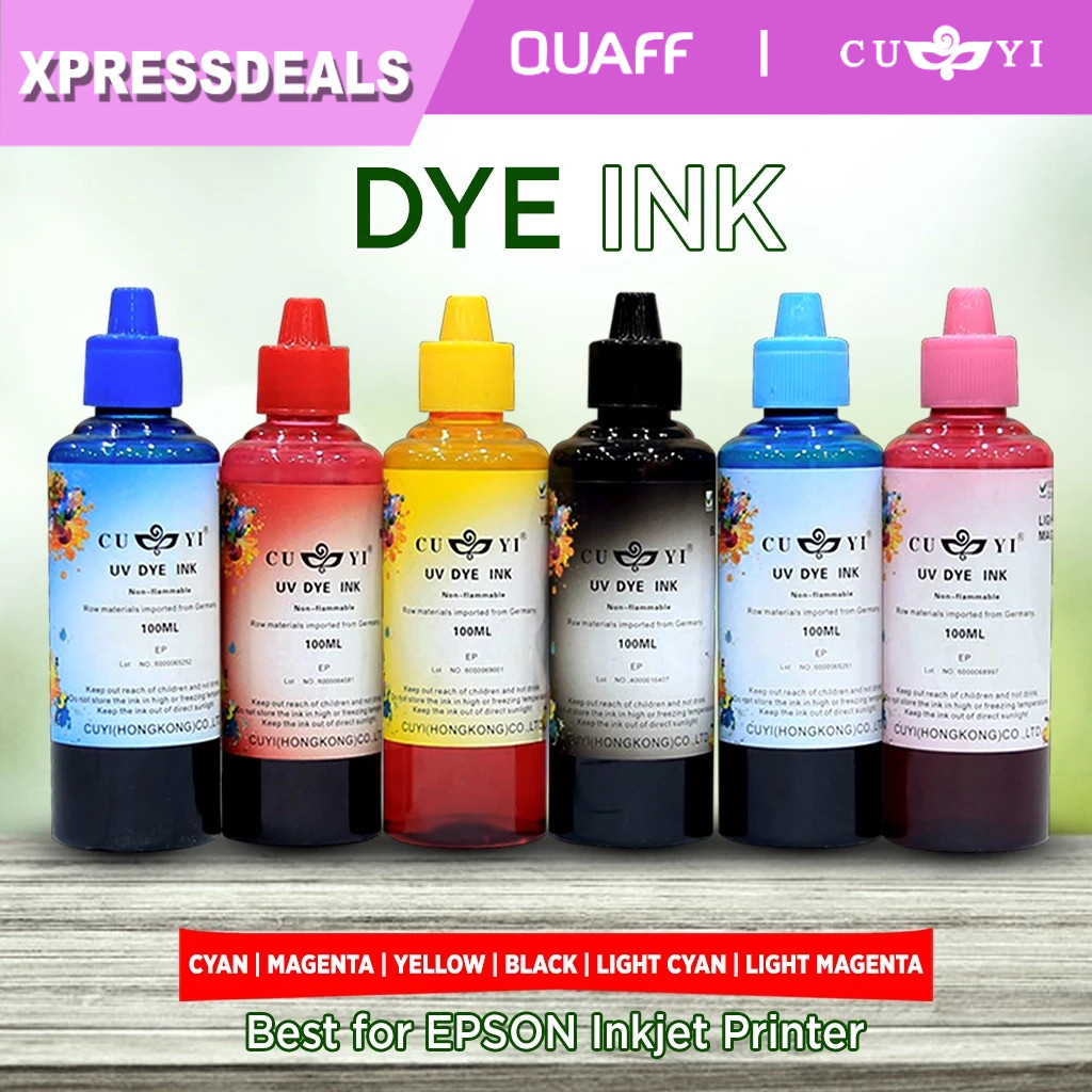 [1 BOTTLE 100 ml] CUYI Dye Ink UV Universal Refill Ink For Inkjet ...