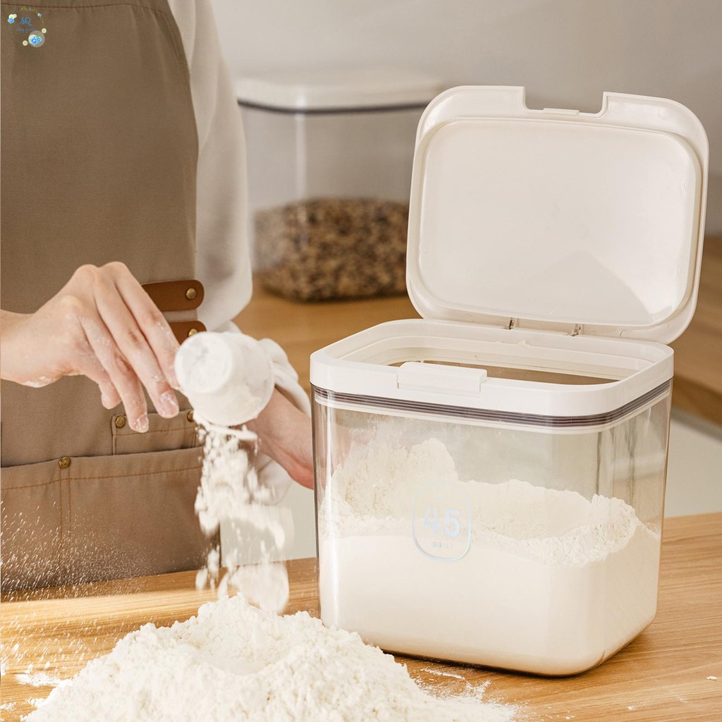 Airtight Food Storage Containers Food Grade Large Capacity Rice Cereal ...