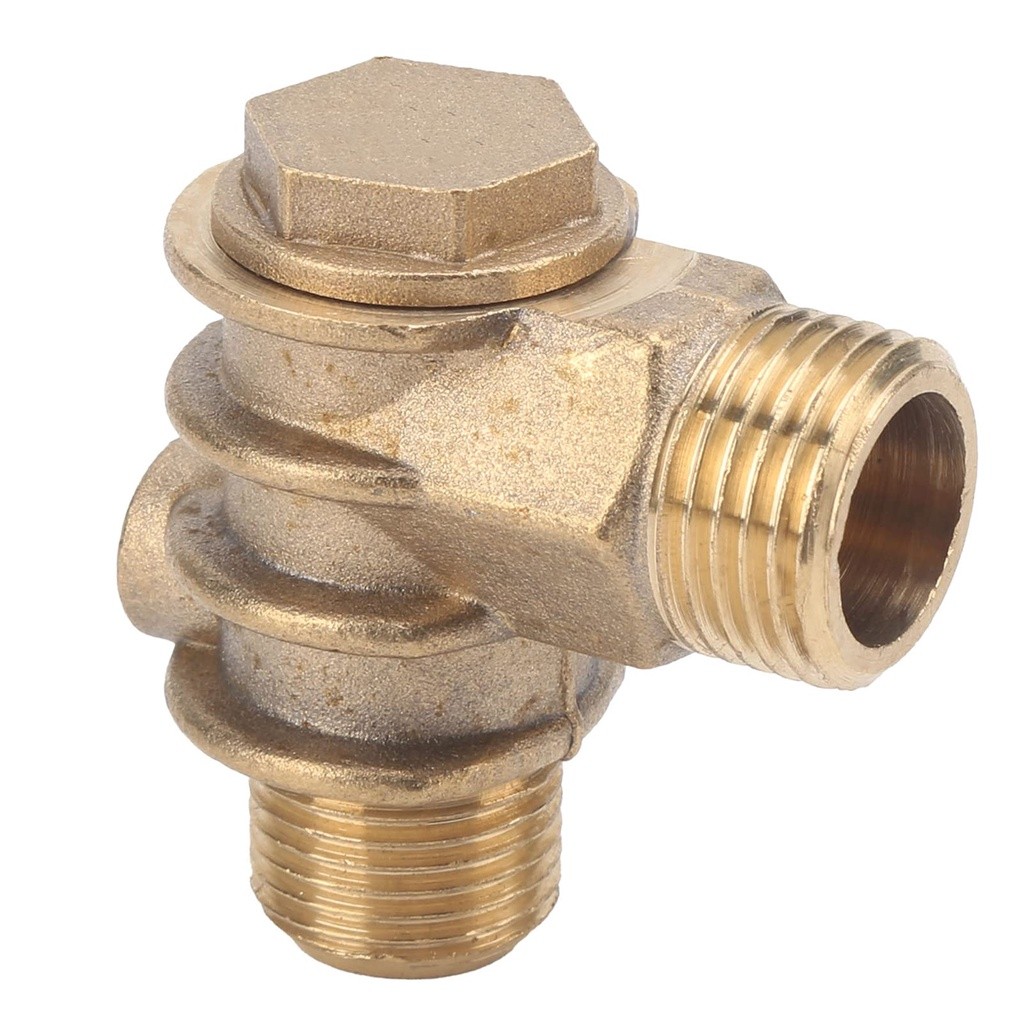 Brass 1- Way Valve (1/2x3/4‑16x10) Air Compressor Threaded Check ...