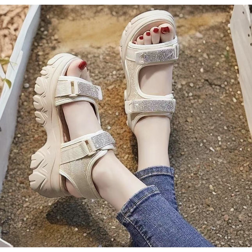 One for all TX649 Sandals 2-Inch Platform Heels Comfortable To Wear ...