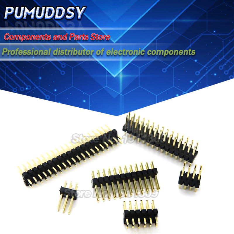 1.27mm 1.27 Double Row Male Head 2~40p Separate Pcb Board Pin Header 