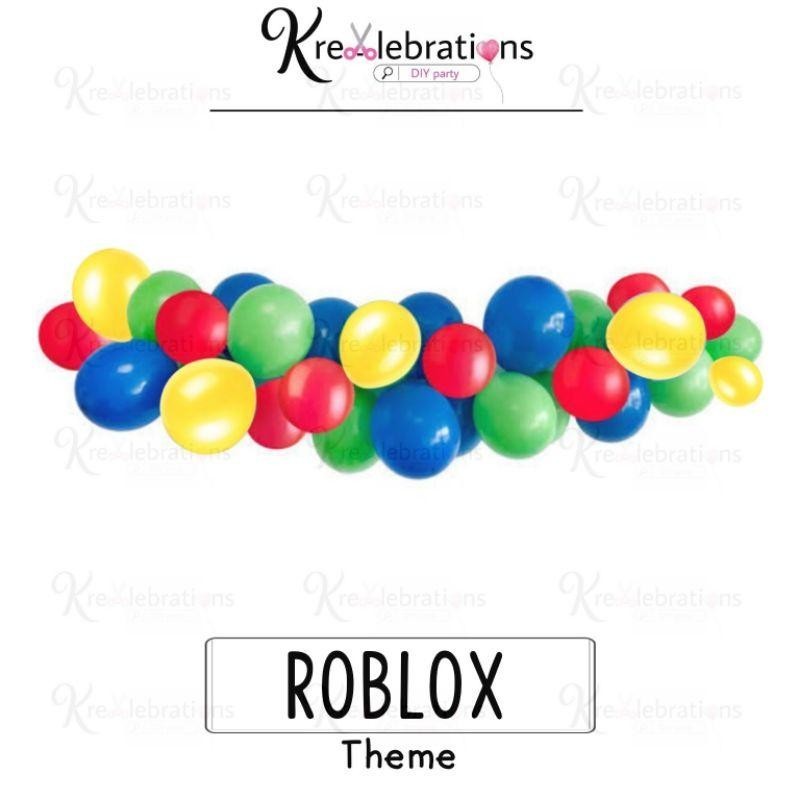 Roblox theme Balloon Arch Garland Birthday Party Decoration Set ...