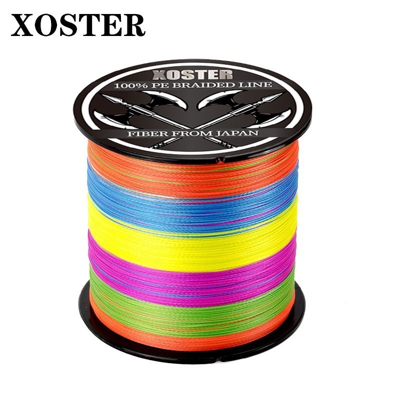 XOSTER X12 Carp Fishing Line 300M 500M 1000M 100M 12 Strands Braided