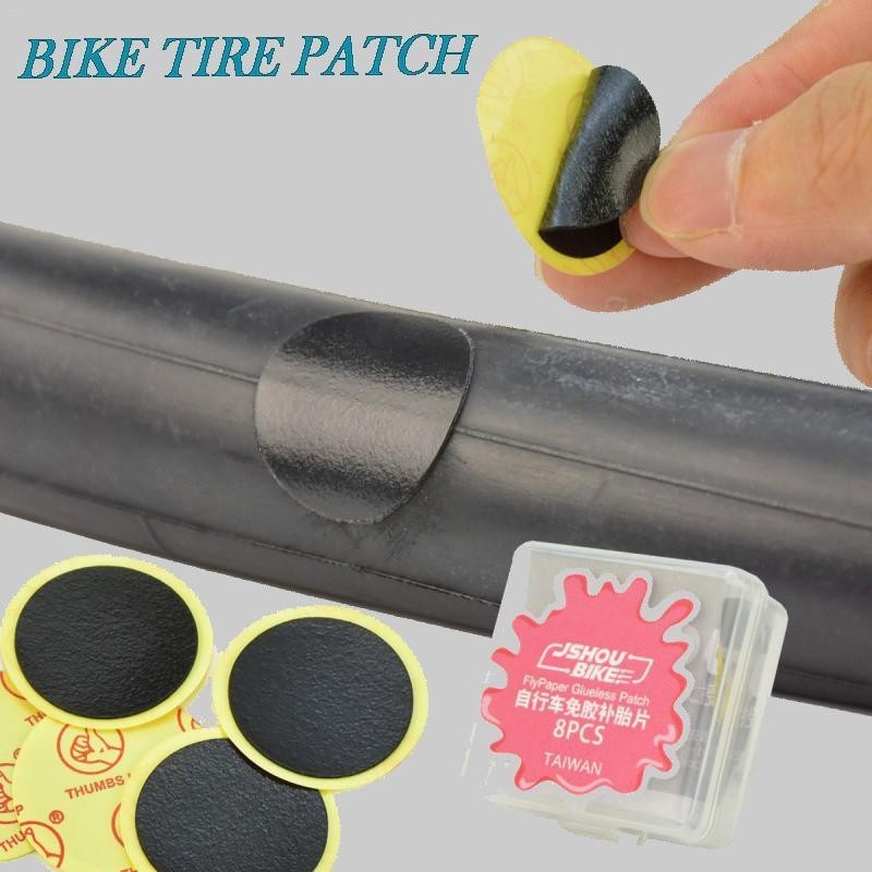 Multipurpose Bike Tire Patch Set Glue-Free Waterproof Repair Kit