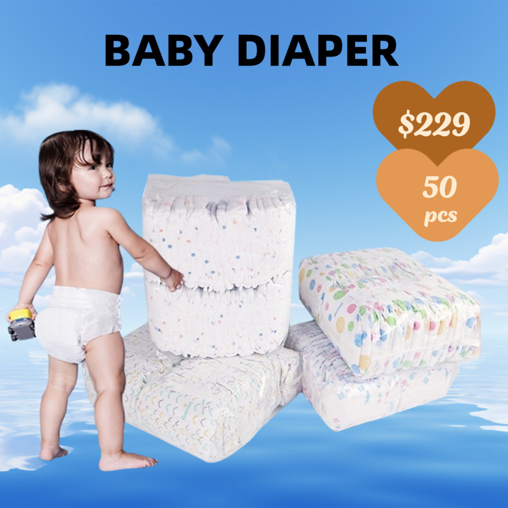 Nateen Premium Baby Diapers Size 0 For Premature Babies - 50 Count Overnight Diapers For Sensitive Skin