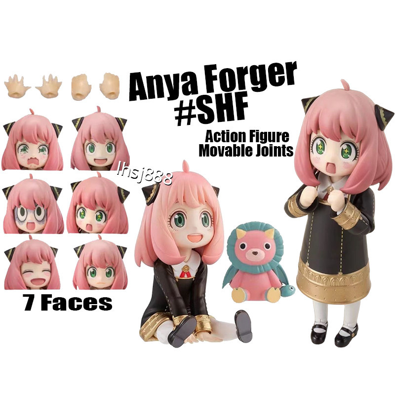 SHF Anya Action Figure SPY X FAMILY Anya Forger Action Figure Movable ...