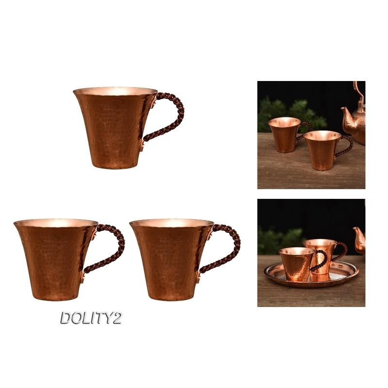 [Dolity2] Copper Coffee Mug Copper Water Cup Easy Clean Teaware ...