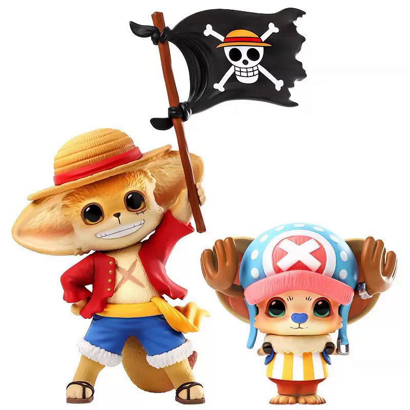 POPMART Kenneth × Yoki One Piece Figurine Set Limit Figure pop