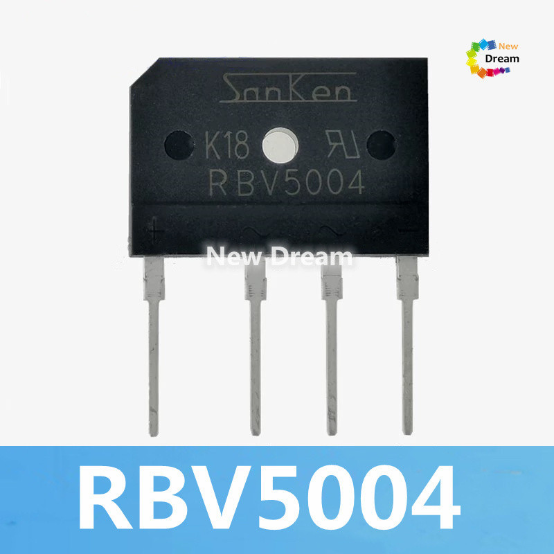New original 2PCS SANKEN rectifier bridge RBV5004 flat bridge foot ...