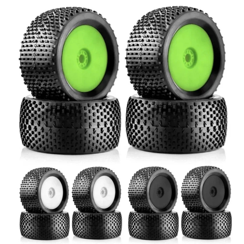 4pcs 140mm Off Road Buggy Tires Wheel 17mm Hex Hubs for 1/8 RC Racing ...