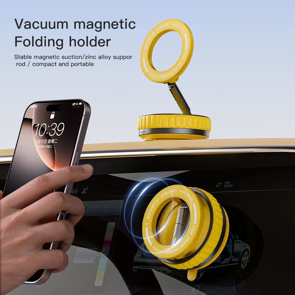 Universal 360° Magnetic Car Phone Holder – Strong Aluminum Dashboard Mount For IPhone & Samsung
