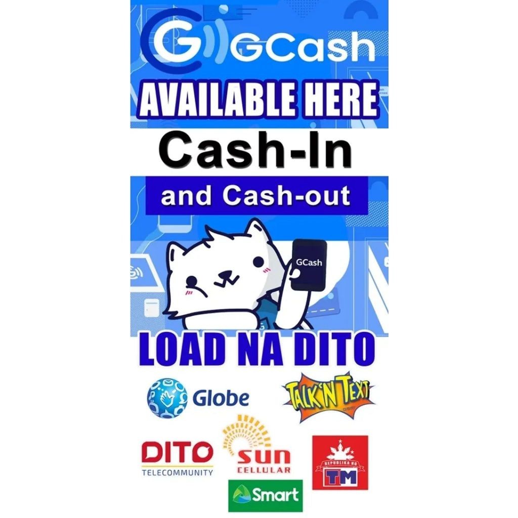 A4 LAMINATED SIGNAGES Gcash Load Na dito | Shopee Philippines