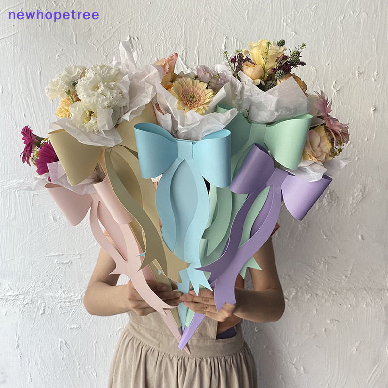 NTPH Bow Shaped Rose Flower Box Bow Single Bouquet Packing Gift Boxes ...