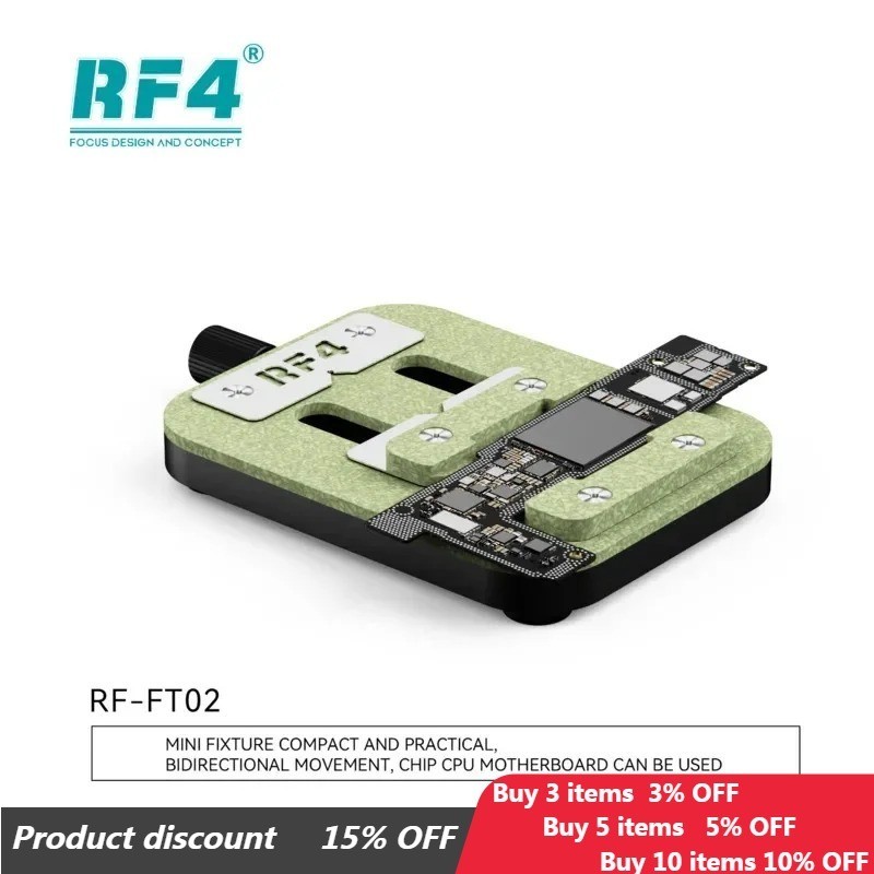 RF4 RF-FT02 Universal PCB Chip Fixture Mini Precision Mainboard IC Chip ...