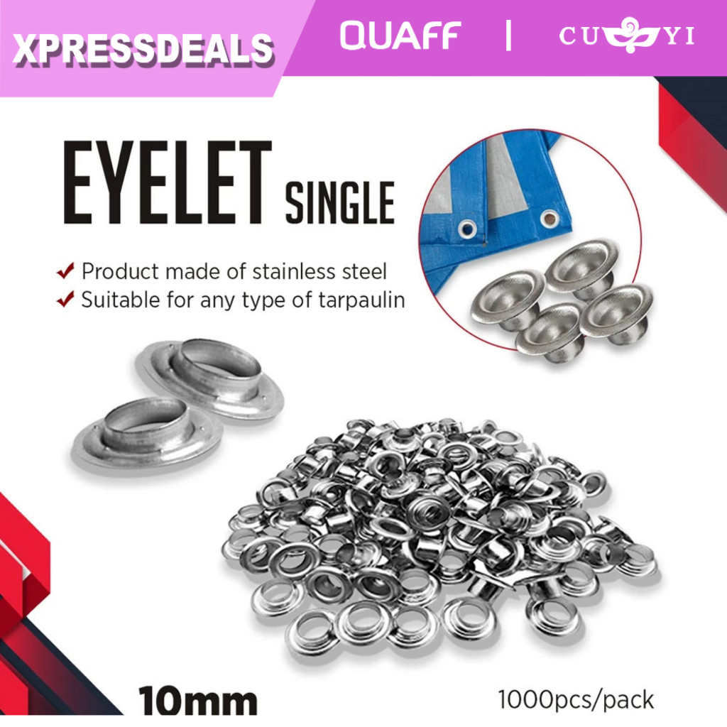 [1000 pcs] Eyelet 10 MM With Washer | 12 MM for Tarpaulin Single | XPD ...