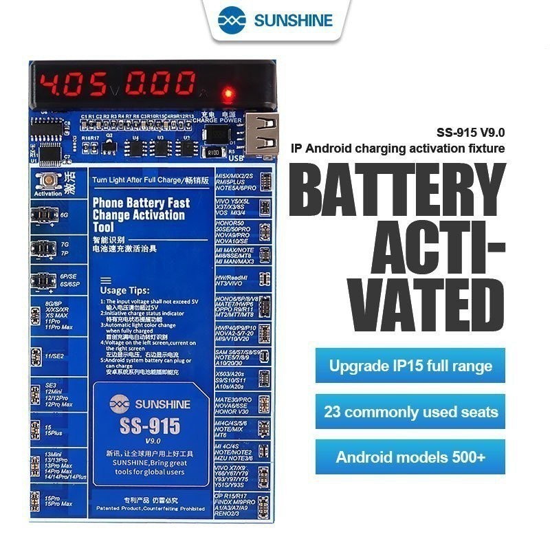 SUNSHINE SS-915 V9.0 Battery Fast Charging Activation Board for 6G-15PM ...