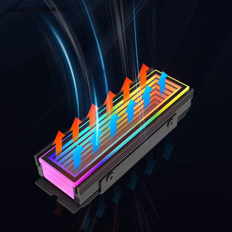 ALW 5V ARGB Sync PC 2280 SSD M2 Radiator PC RGB M.2 NVMe Radiator High ...