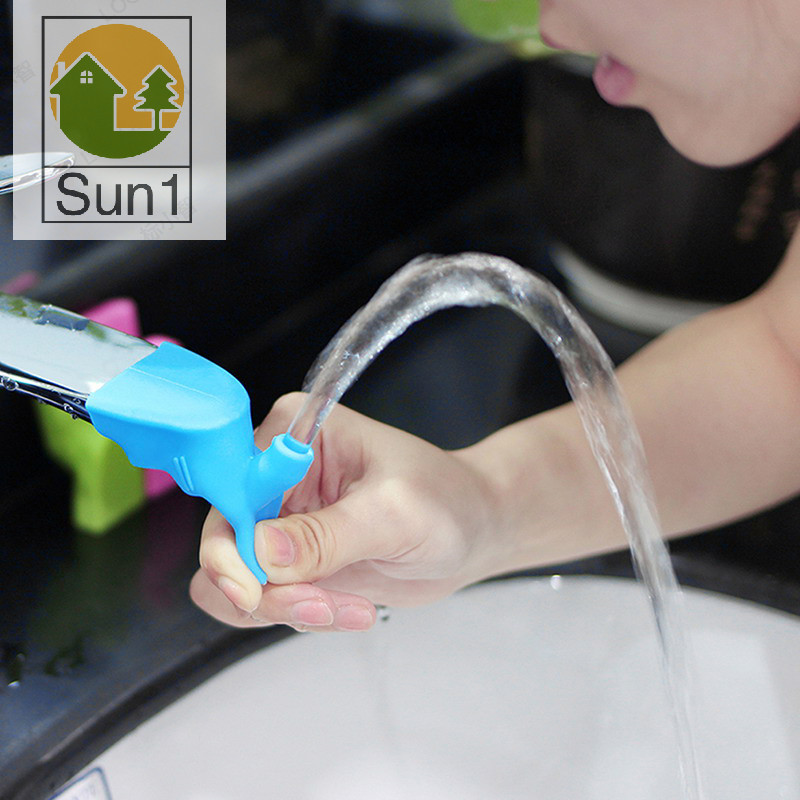 Sun1> Bathroom Sink Nozzle Faucet Extender Rubber Elastic Water Tap ...