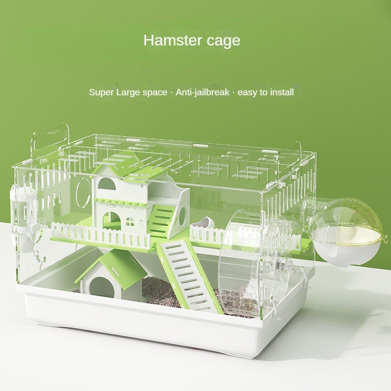 Hamster Cage Acrylic Cage Oversized Villa Djungarian Hamster Special ... - Large Range Of Hamster Cage Decorations
