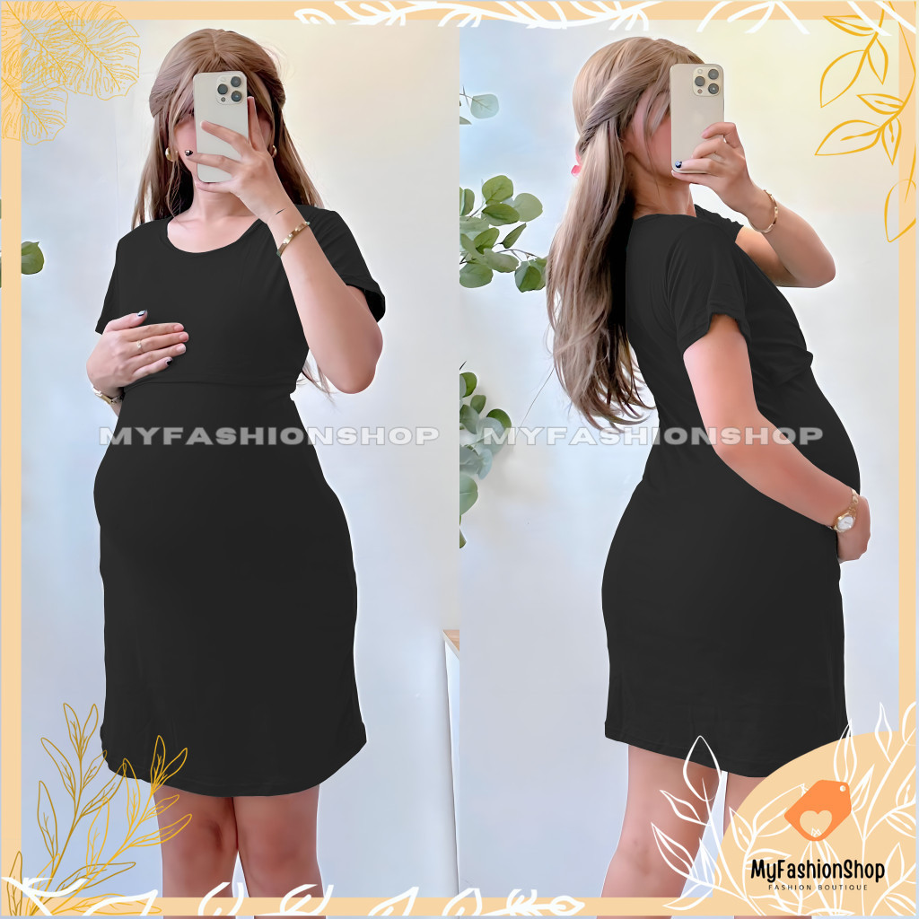 MyFashionShop Jennica Maternity Nursing Dress Breastfeeding Shopee Philippines