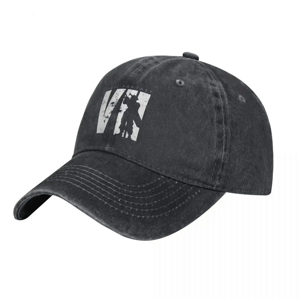 Final Fantasy VII Denim Baseball Cap Minimal Logo Men Women Design