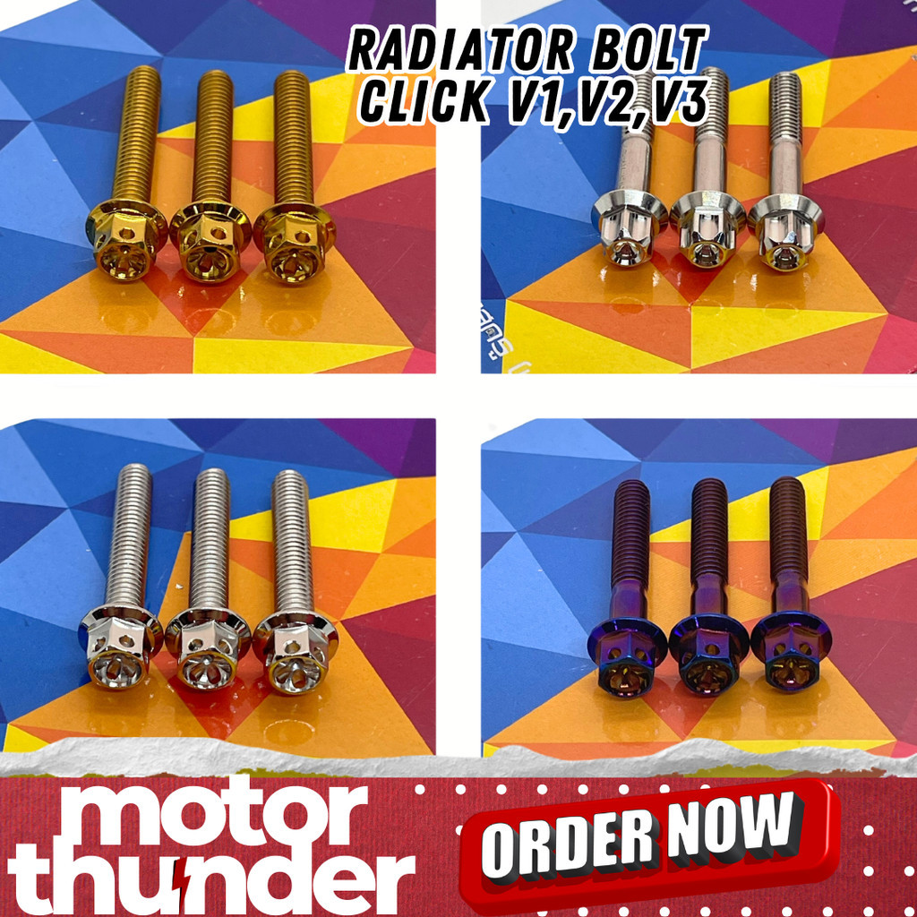 RADIATOR BOLT SET CLICK V1/V2/V3 STOCK RADIATOR | Shopee Philippines