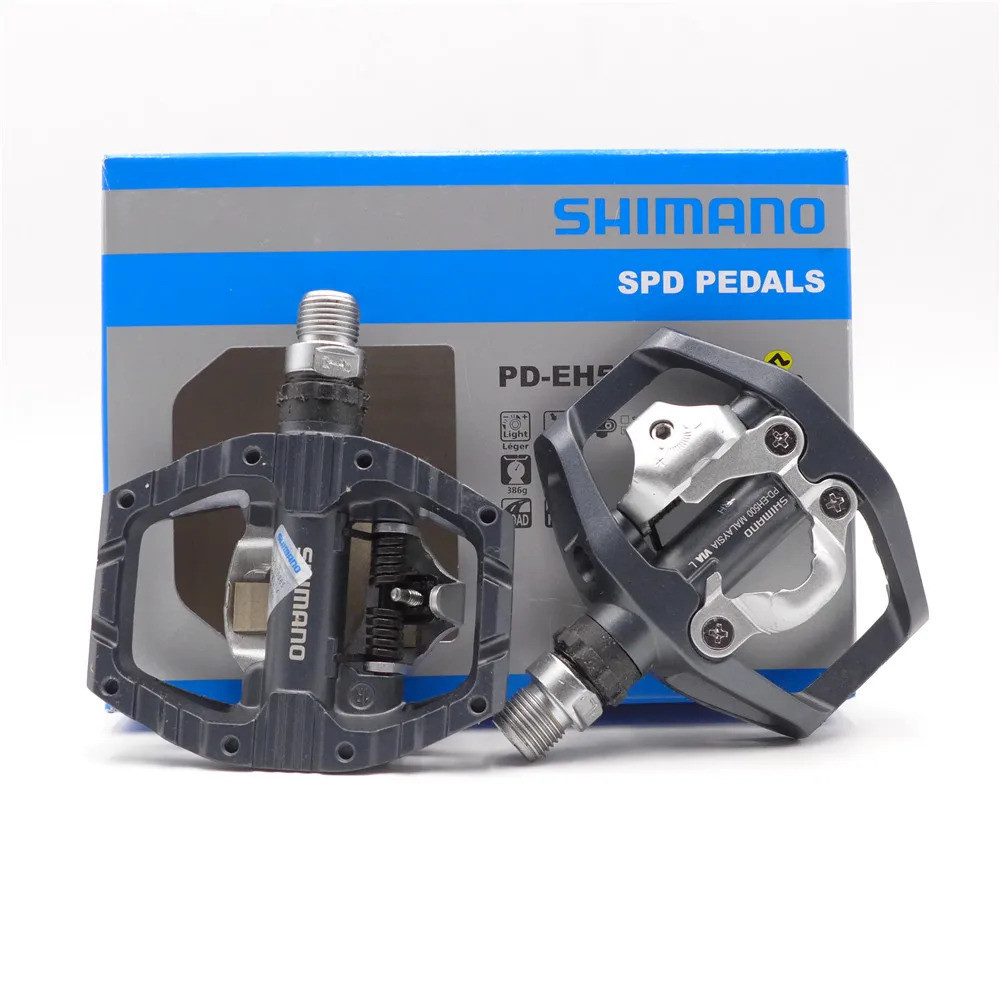 shimano-pd-eh500-dual-sided-platform-clipless-spd-pedals-with-cleat
