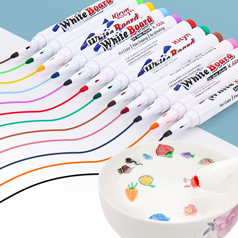 12 Color Water Float Pen 12color Set Markers Kids Art Set Student Art ...