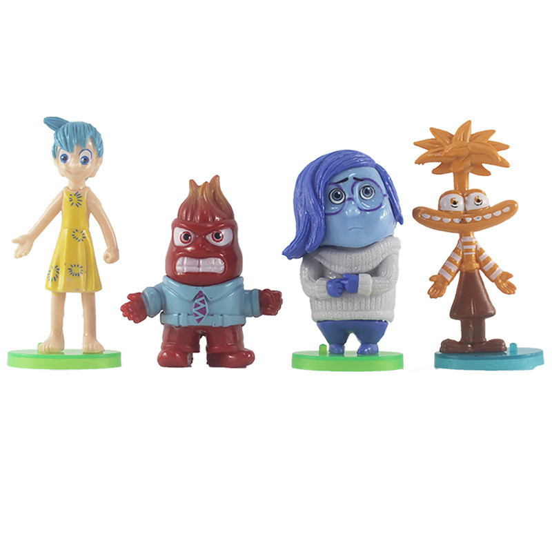 Inside Out Figure Set Sadness Joy Fear Anger Disgust Decoration Kid ...