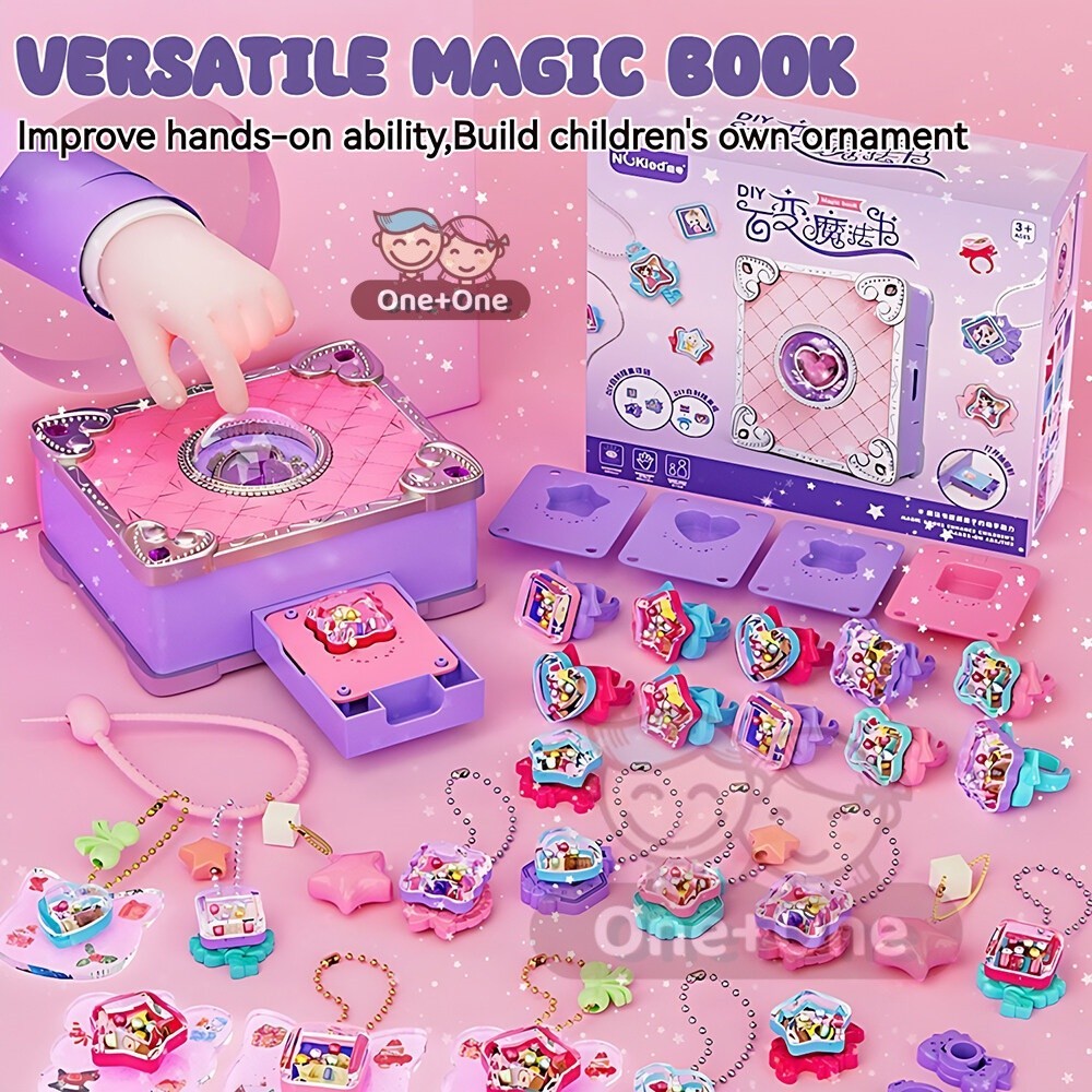 Magic Book Diy Ring Diy Keychain Making Kit Handmade Children S