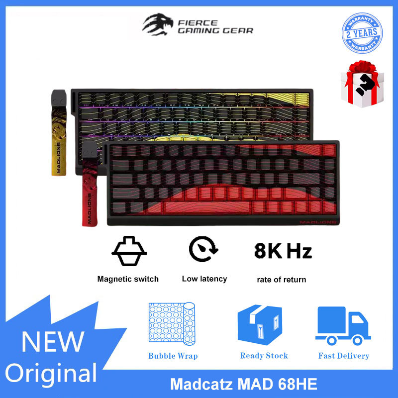 Madcatz MAD 68 HE Wired e-sports magnetic axis hot swappable mechanical ...