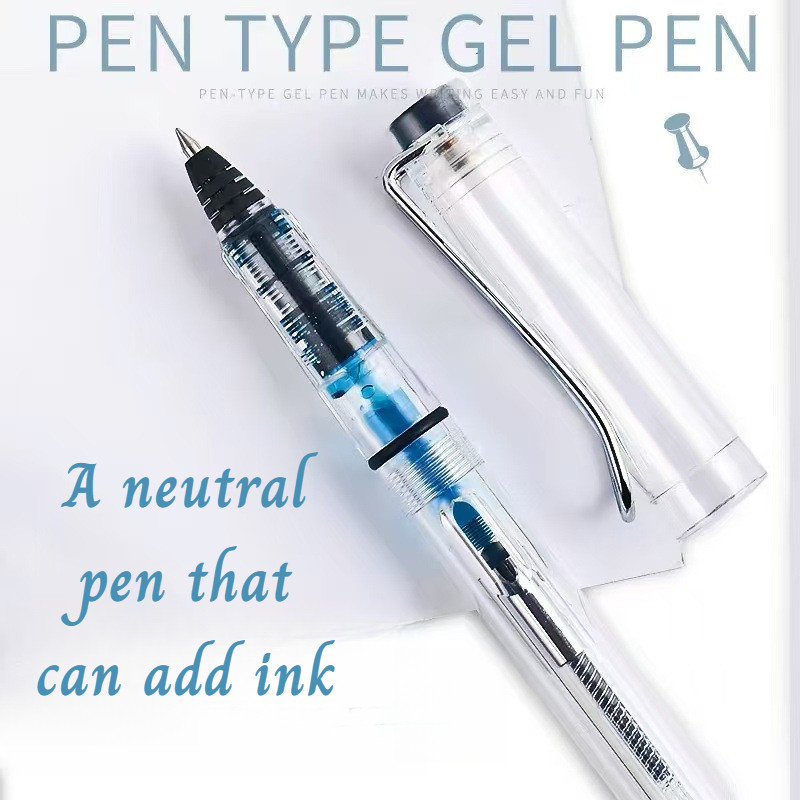 Ink refillable fountain pen, ballpoint pen, student, office use, ink ...