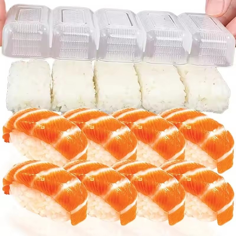 5/1 Grids Square Rice Mold / Sushi Roll Mold / DIY Home Kitchen Clear ...