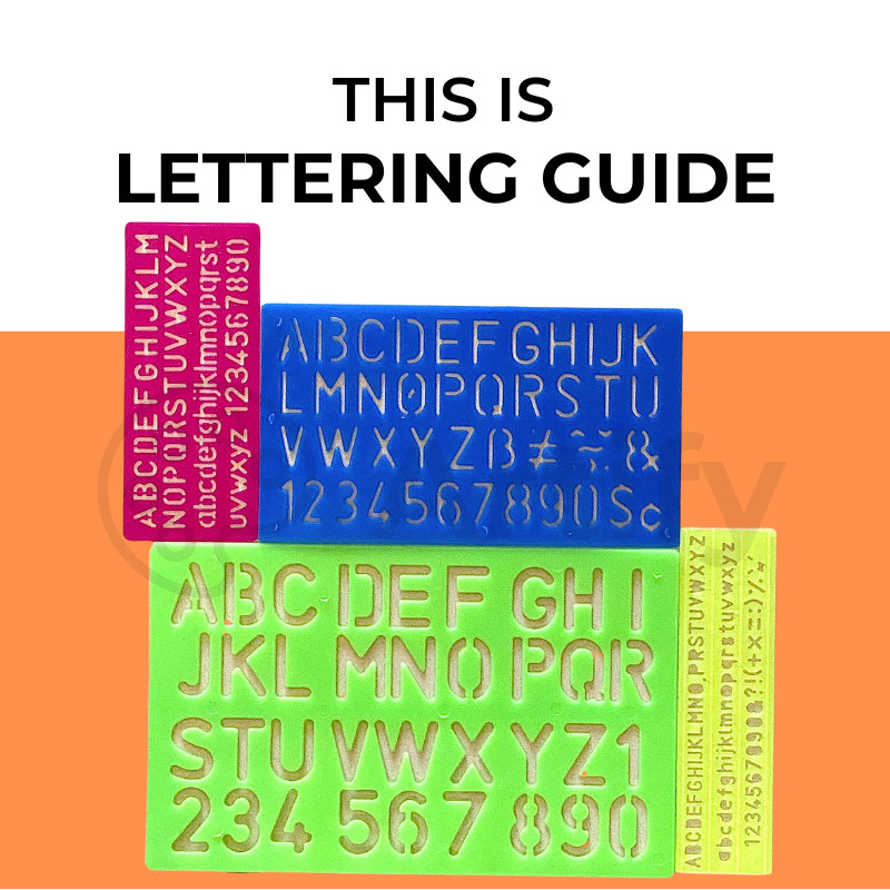 Lettering Guide Stencil Letter Stencil 4pcs/2pcs | Shopee Philippines