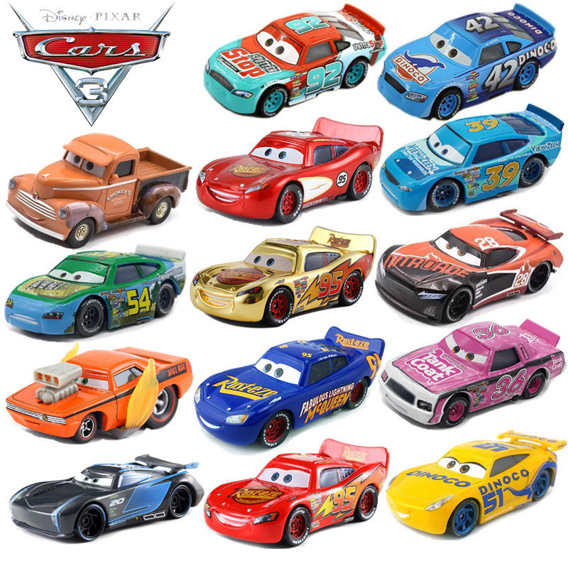 1:55 Disney Pixar Cars 3 Metal Alloy Diecast Car Model Cartoon Car Toys ...