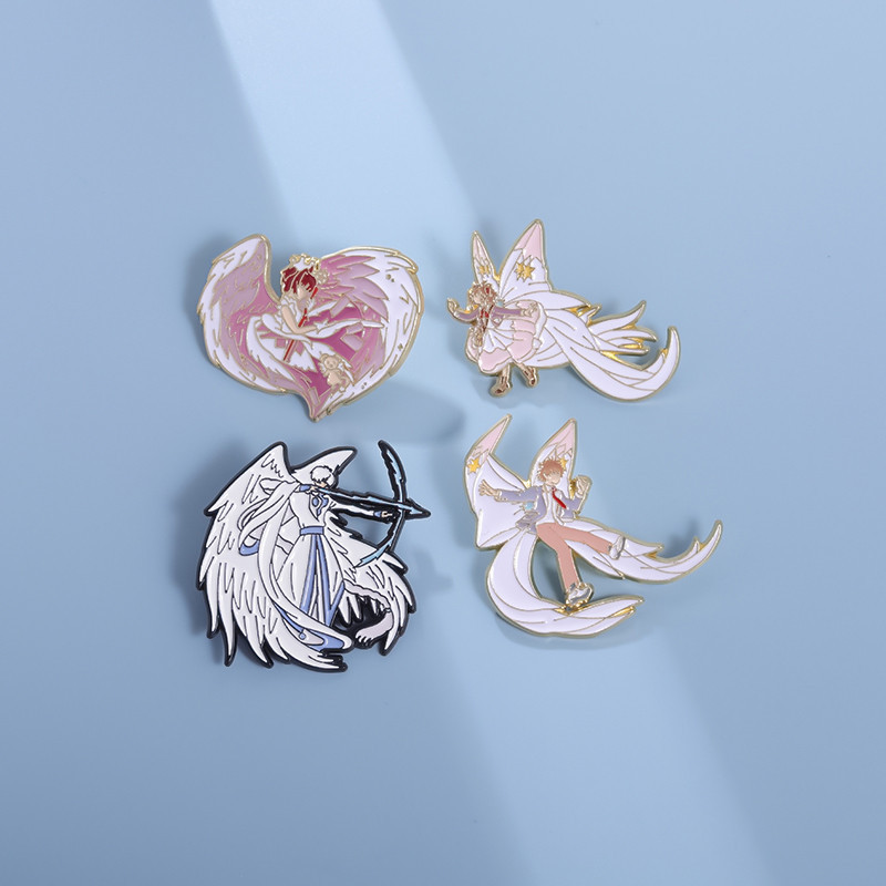 Cartoon Cardcaptor Sakura Pins Brooches Anime Characters Brooch Badges ...