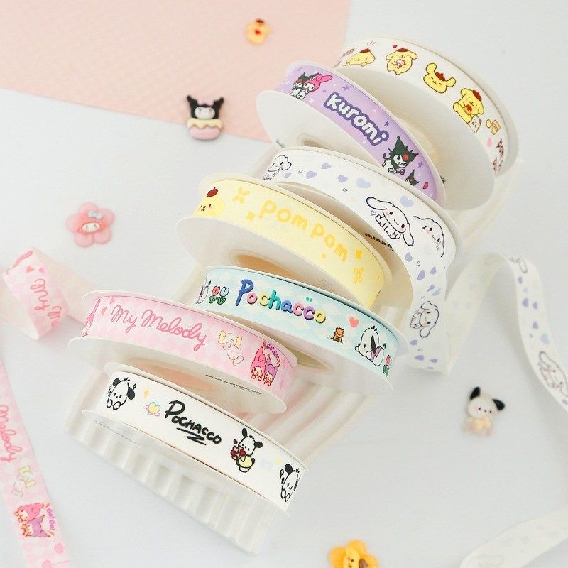 Kitty Kuromi Sanrio Character Designs Grosgrain Ribbon for DIY Girl ...