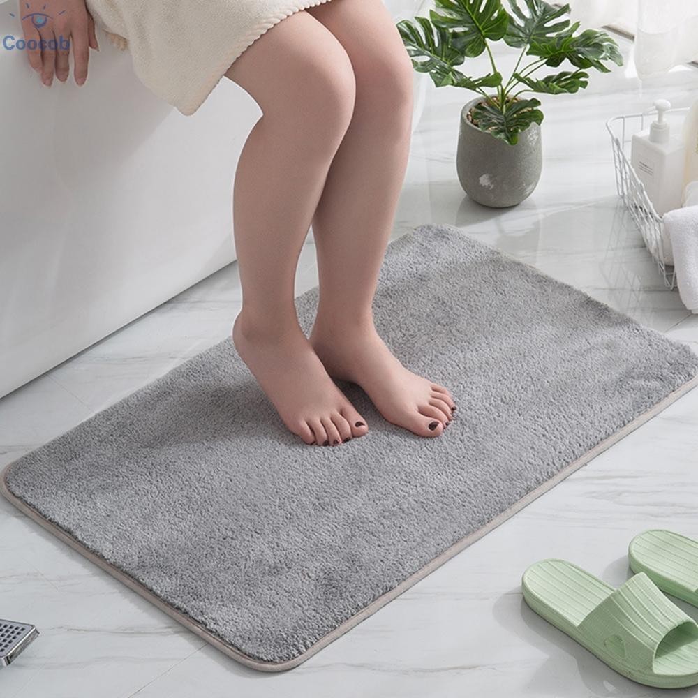 Thick and Cushioned Bathroom Rug with Fast Water Absorption Picture ...
