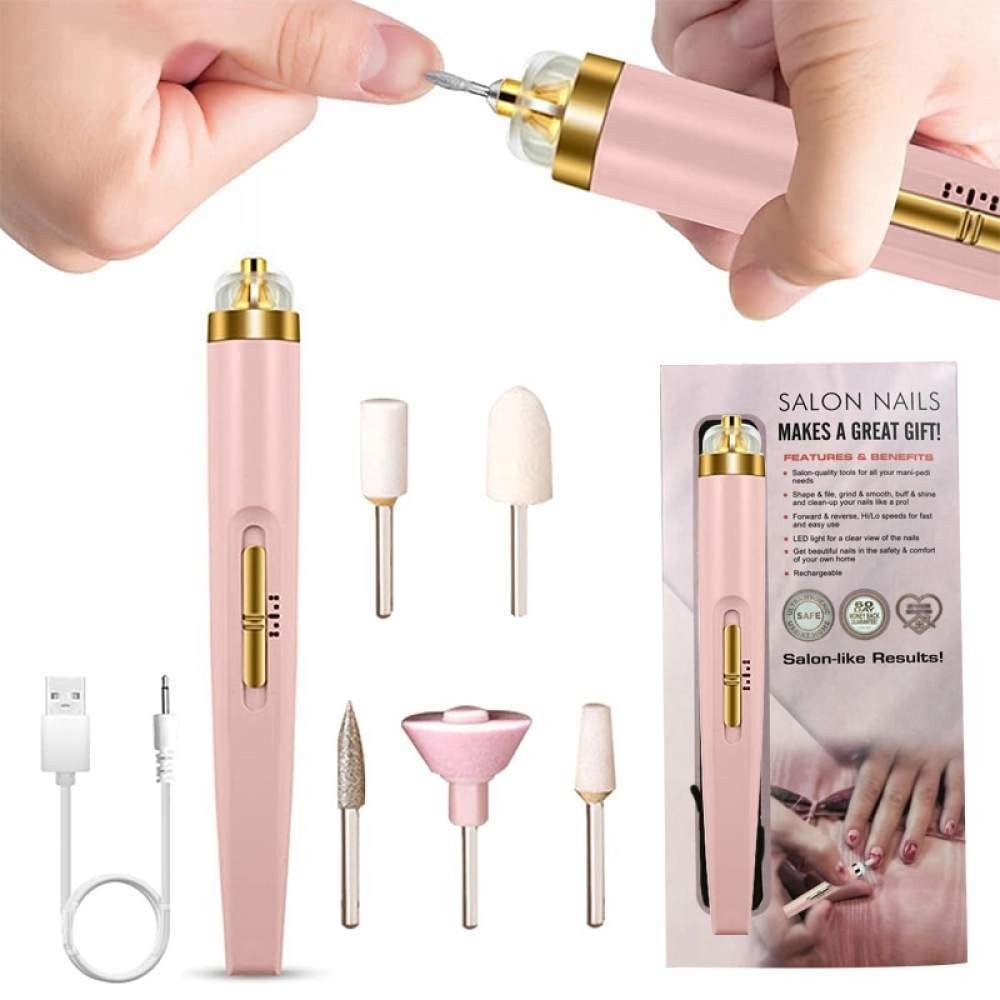 Electric Nail Drill Machine Gel Removing Nail Grinder with Light ...