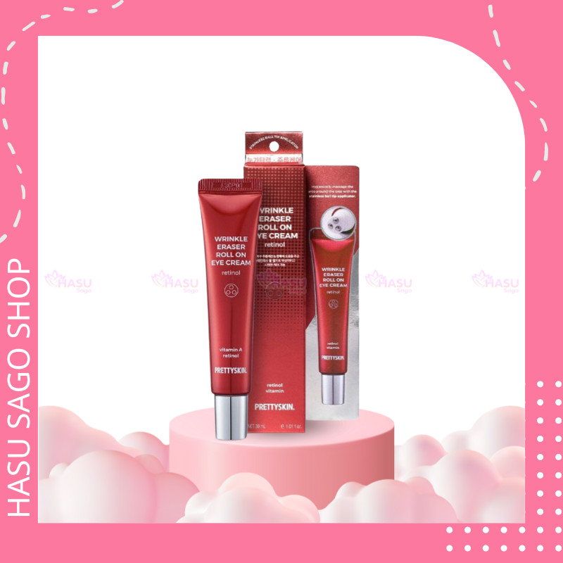 Pretty Skin Wrinkle Eraser Roll On Eye Cream Retinol 30ml | Shopee ...
