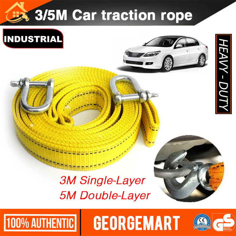 Tow Strap 3m/5m Car Tow Rope Layer U-shaped Buckle Durable Car Tow Rope ...