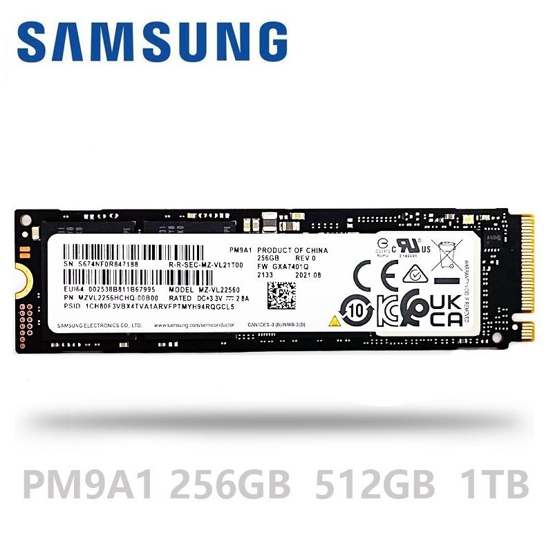 RQ+Samsung PM9A1 SSD M.2 256GB 512GB 1TB 2TB nvme pcie 4.0x4 Internal ...